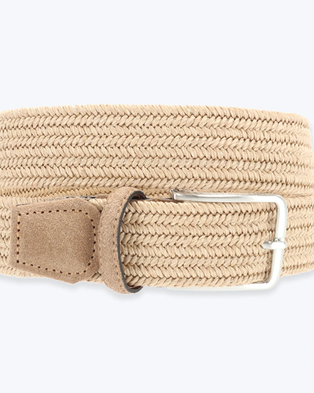 CINTURÓN TRENZADO ELÁSTICO BEIGE ATHISON
