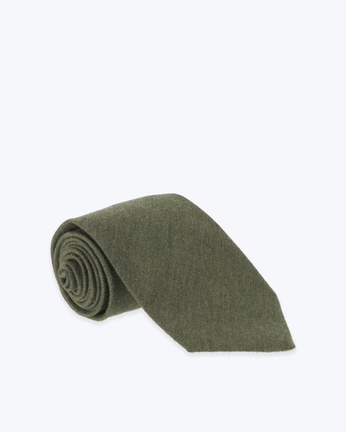 CORBATA DE CASHMERE Y LANA FULHAM 9/VERDE / U