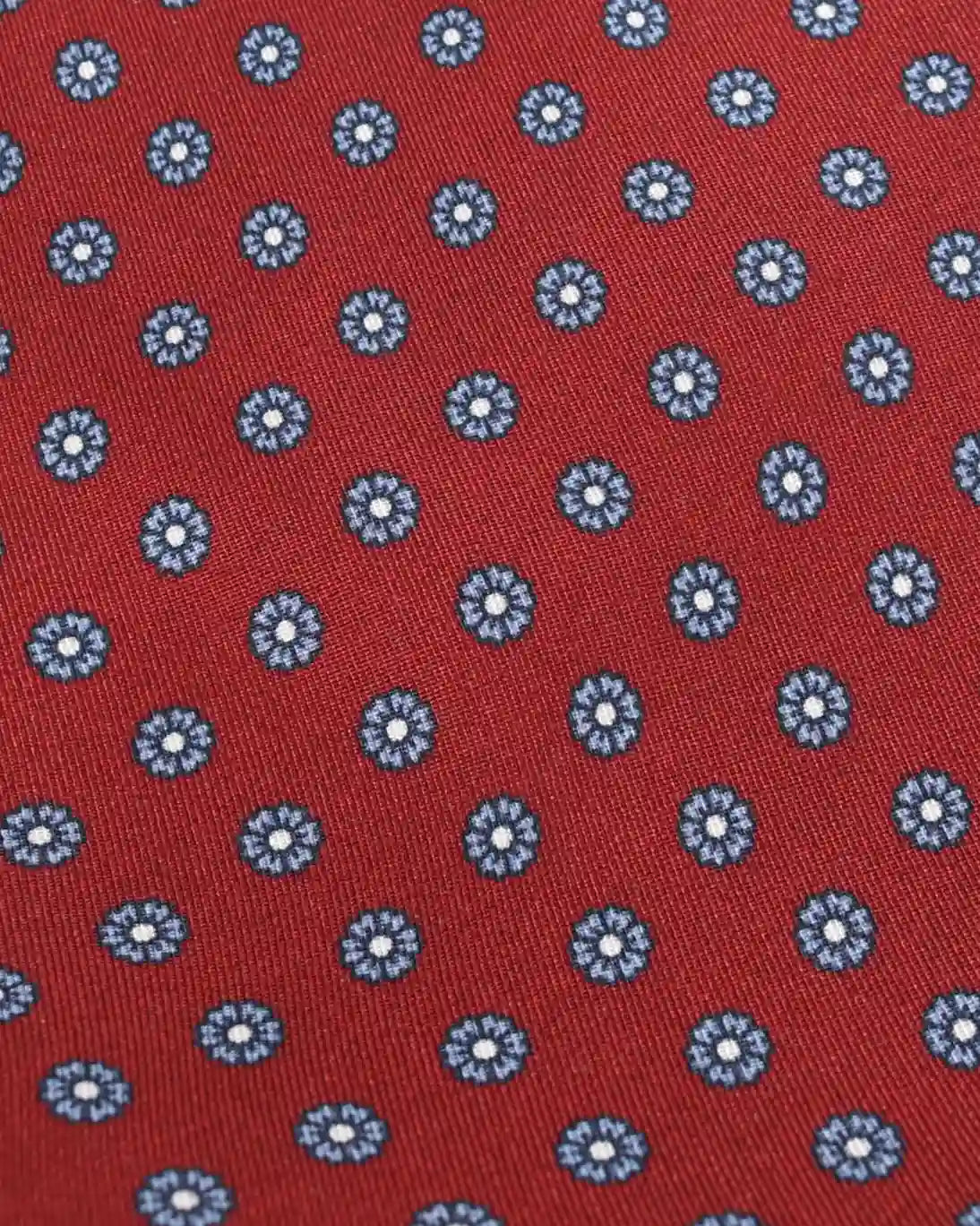 CORBATA DE SEDA BURDEOS CON FLORES FULHAM