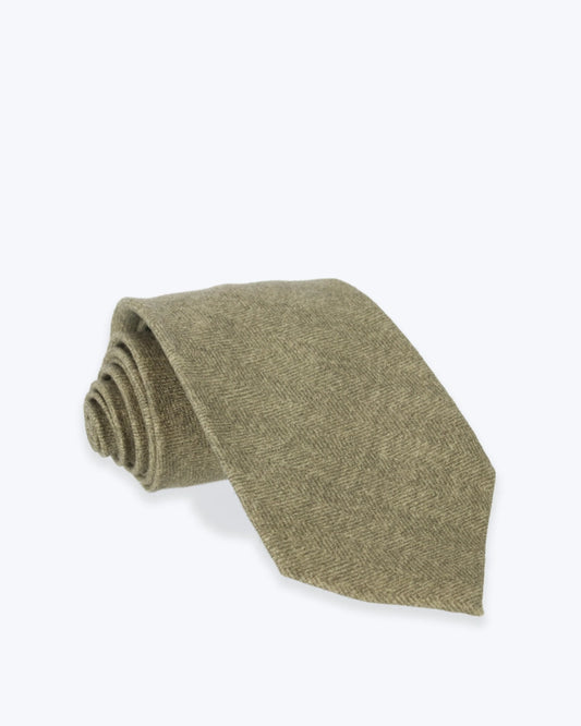 CORBATA DE LANA Y CASHMERE DE ESPIGA VERDE FULHAM