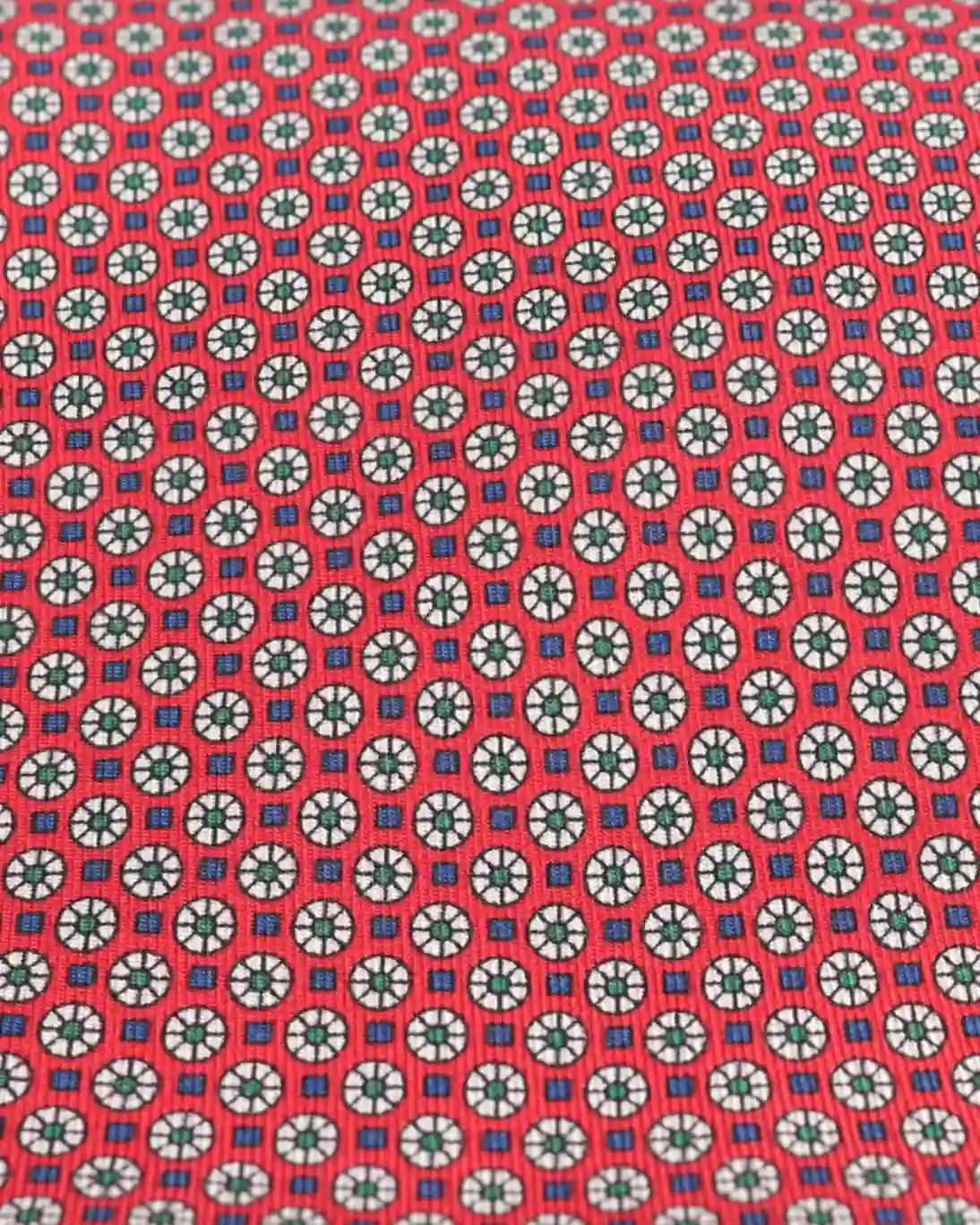 CORBATA ROJA CON FLORES FULHAM