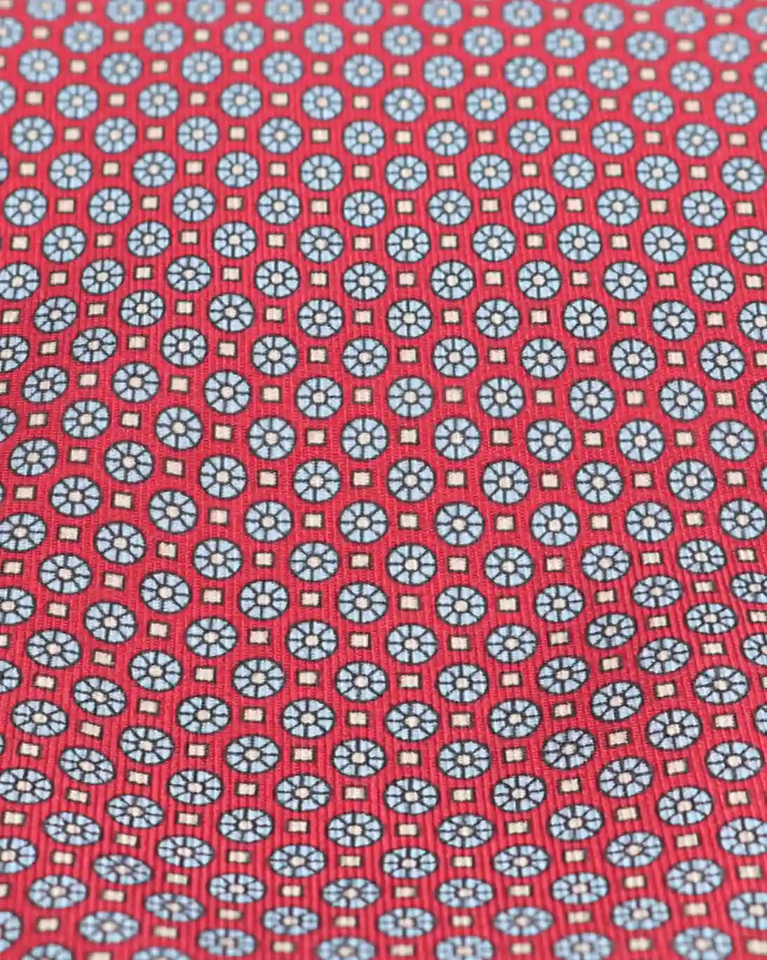 CORBATA ROJA CON FLORES FULHAM