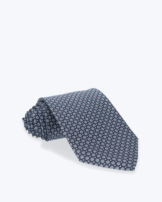 CORBATA NAVY CON FLORES FULHAM
