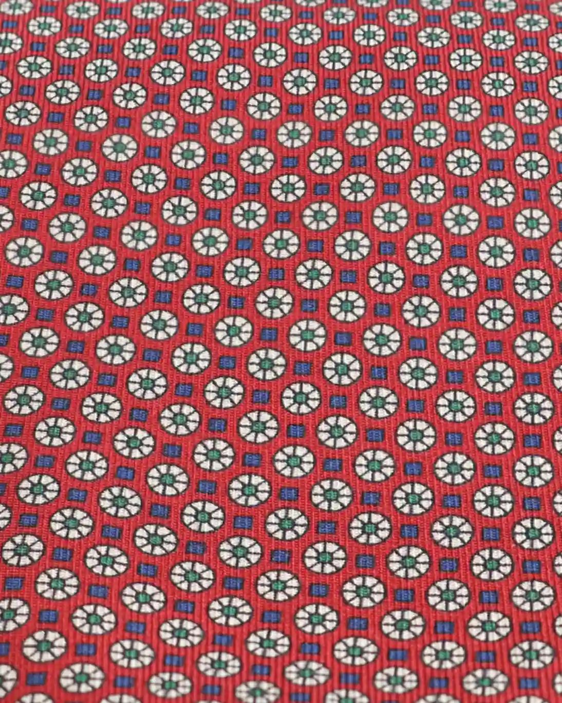 CORBATA ROJA CON FLORES FULHAM