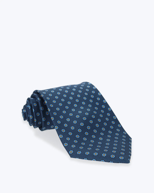 CORBATA DE SEDA  AZUL PETRONIUS