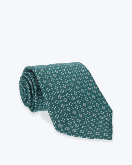 CORBATA VERDE ESTAMPADA FULHAM