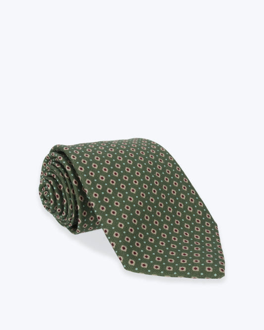 CORBATA VERDE ESTAMPADA FULHAM