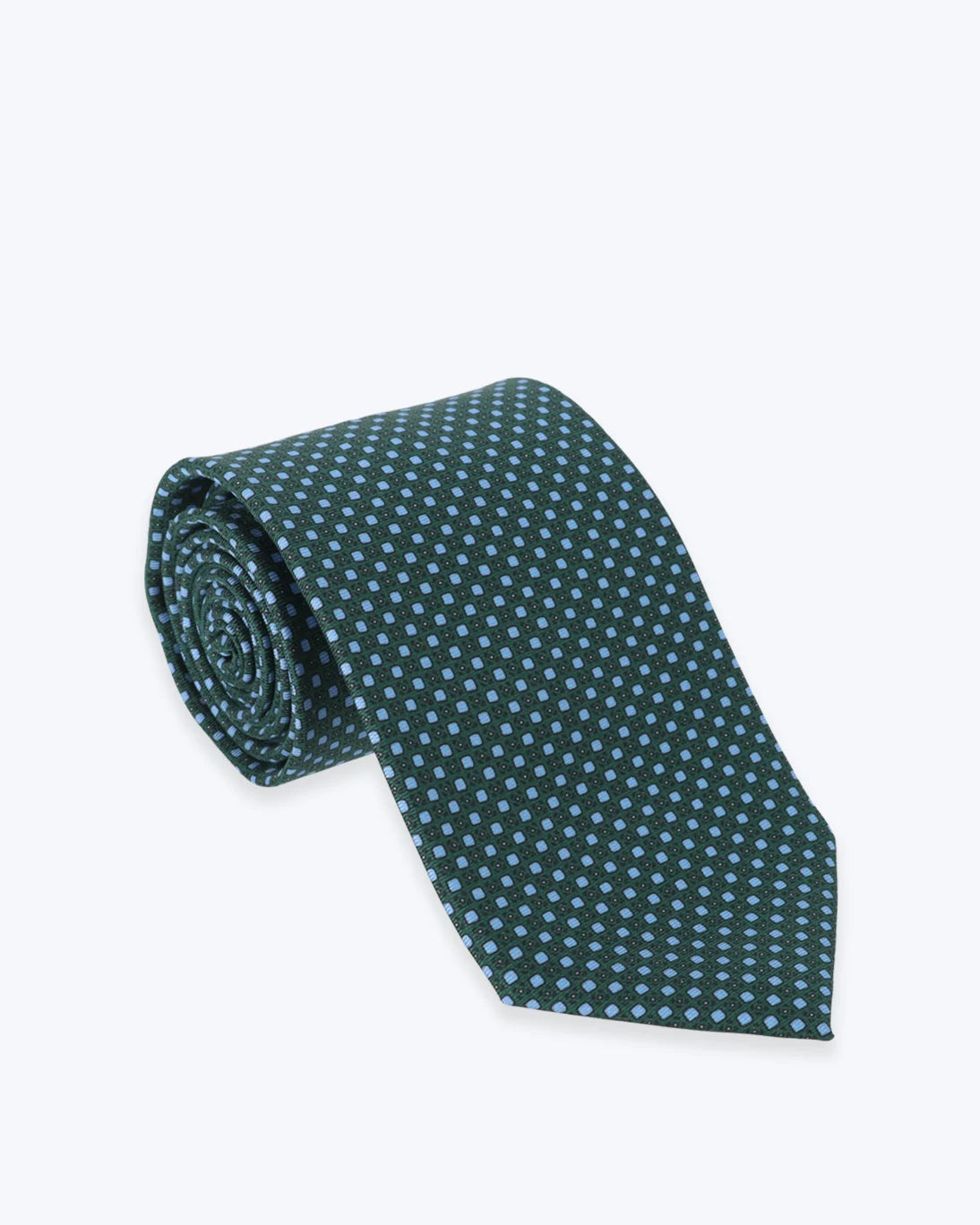 CORBATA VERDE FIGURA GEOMÉTRICA FULHAM