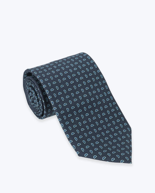 CORBATA AZUL ESTAMPADA FULHAM