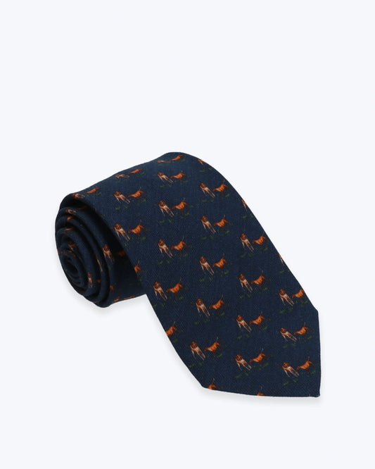 CORBATA NAVY CON PERROS FULHAM