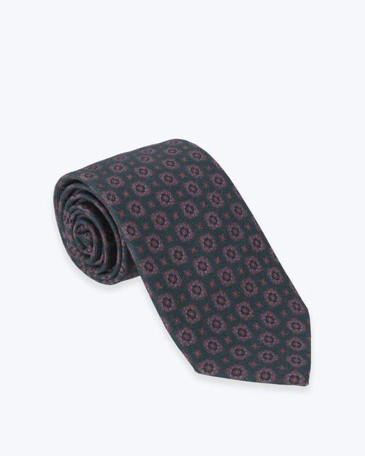 CORBATA VERDE ESTAMPADA FULHAM