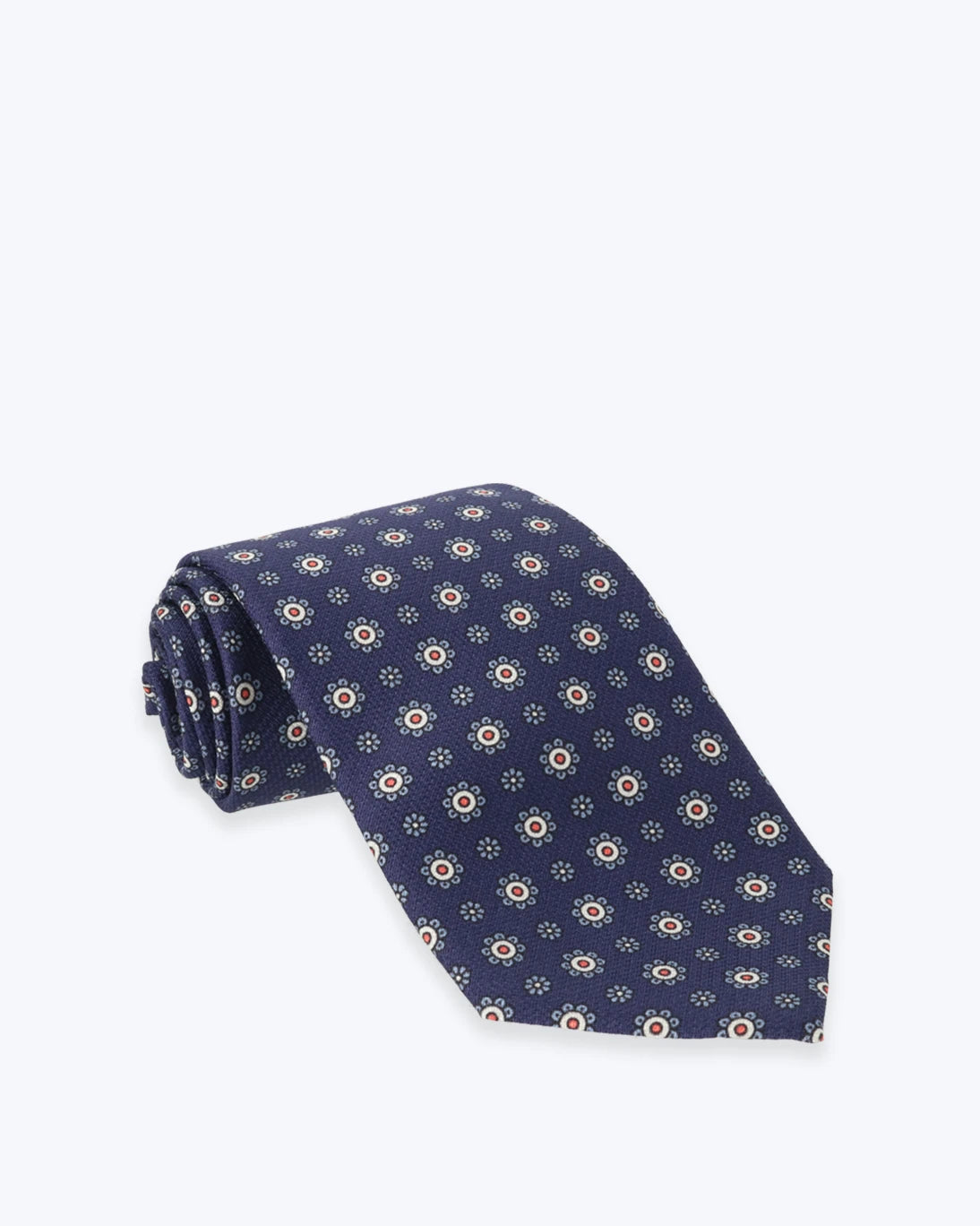 CORBATA DE SEDA AZUL FLORES ALTEA