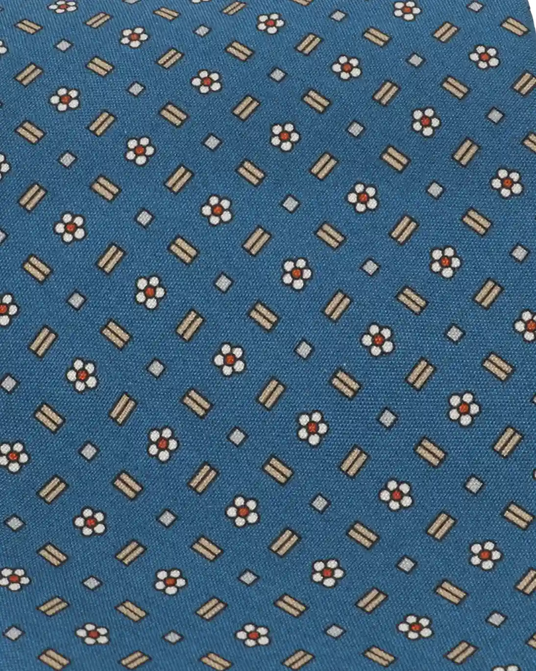 CORBATA DE SEDA AZUL ESTAMPADA ALTEA