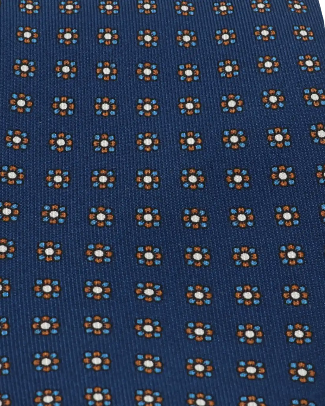 CORBATA DE SEDA AZUL CON FLORES MATTEO FERRETTI