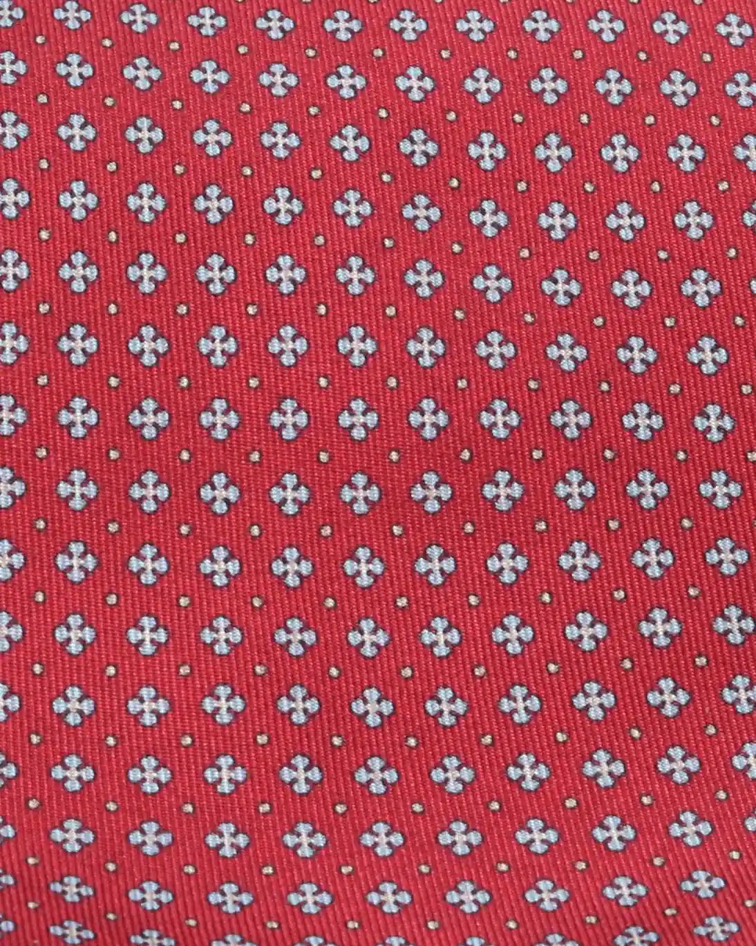 CORBATA DE SEDA ROJA ESTAMPADA FULHAM