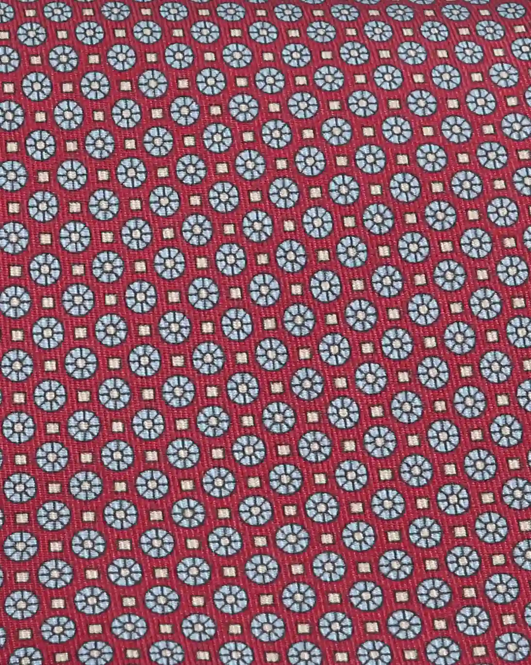 CORBATA DE SEDA ROJA ESTAMPADA FULHAM