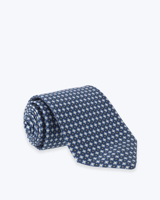 CORBATA DE SEDA AZUL MARINO FULHAM