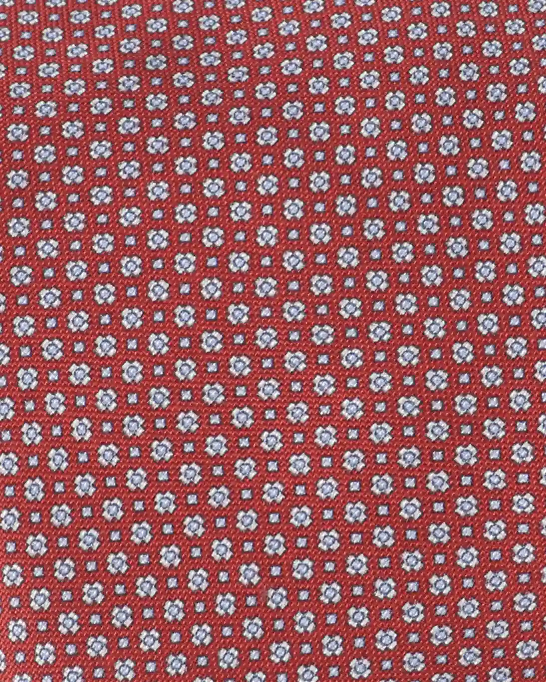 CORBATA DE SEDA ROJA CON FLORES FULHAM