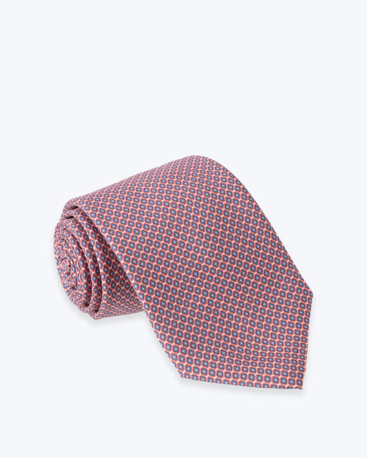 CORBATA DE SEDA ROSA ESTAMPADA FULHAM