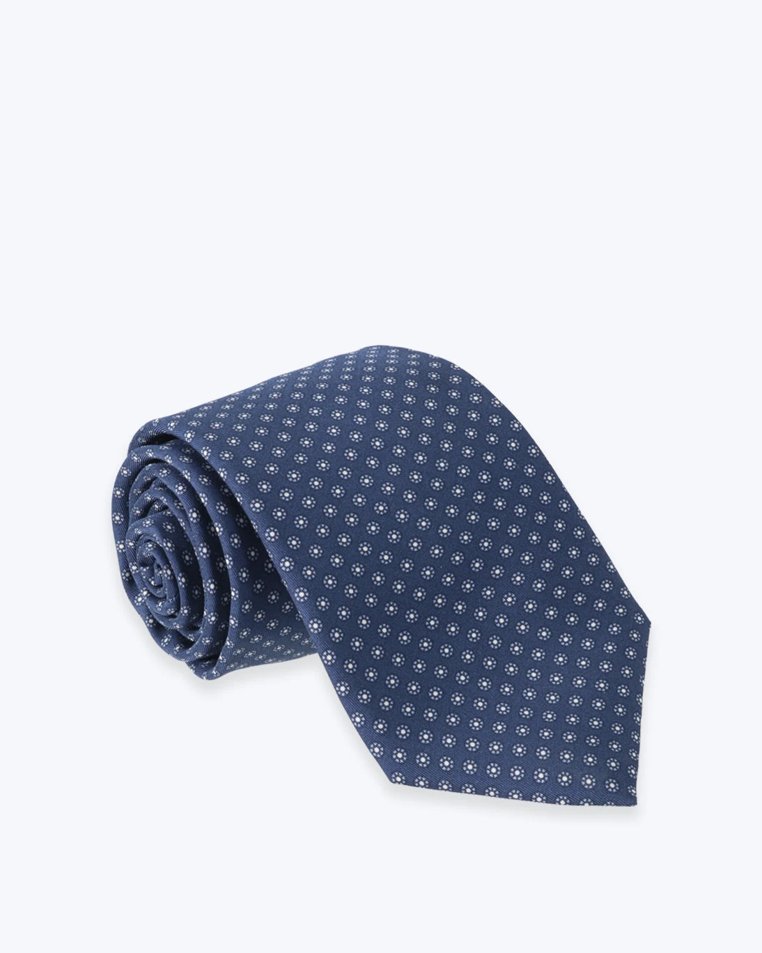CORBATA DE SEDA AZUL CON FORES FULHAM