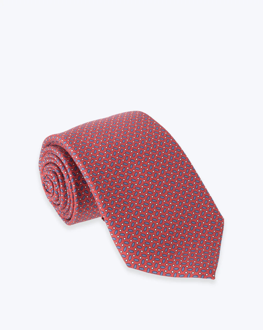 CORBATA DE SEDA ROJA ESTAMPADA FULHAM