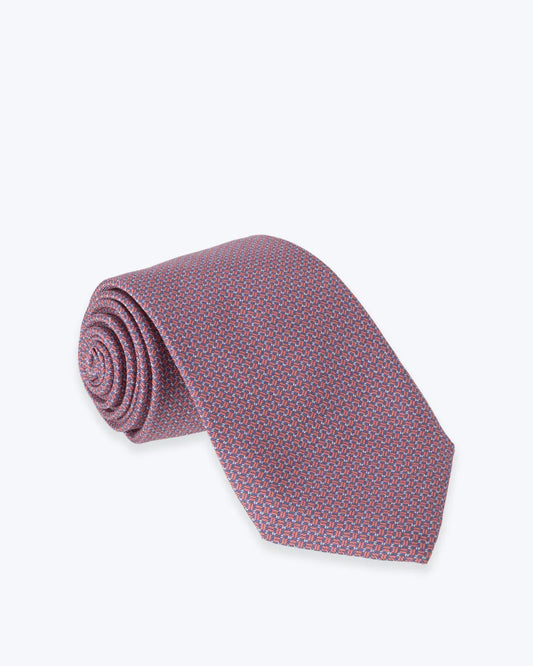 CORBATA ROSA DE SEDA ESTAMPADA FULHAM