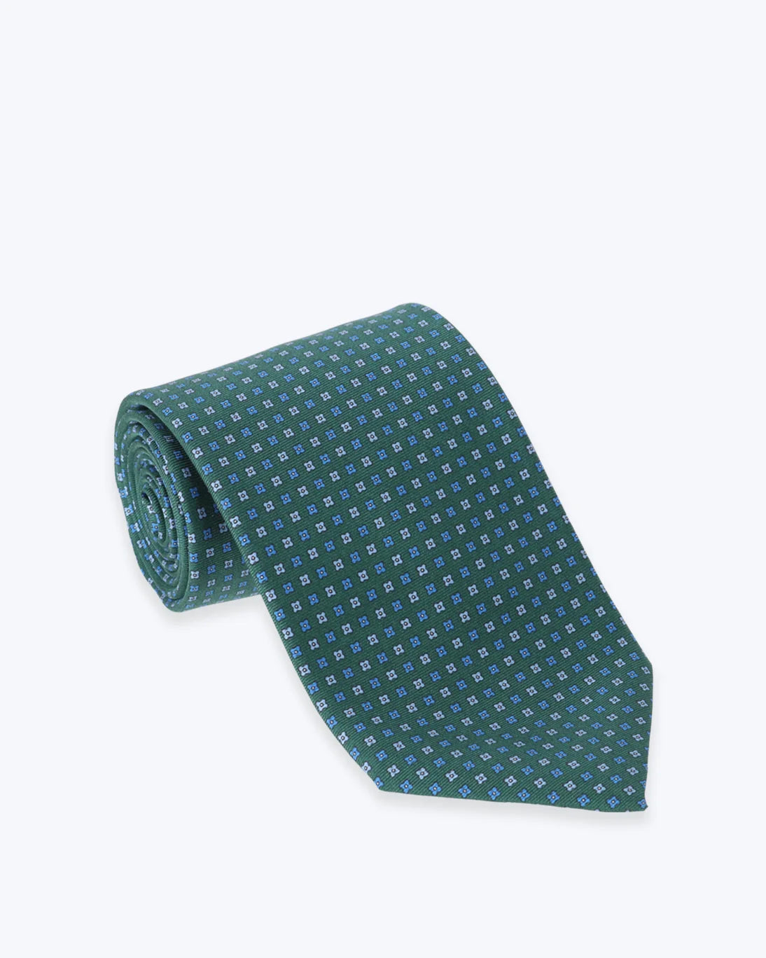 CORBATA VERDE DE SEDA ESTAMPADA FULHAM
