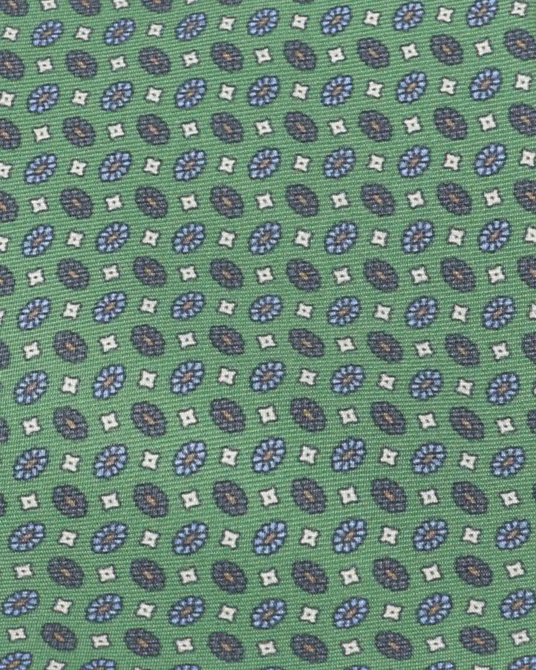 CORBATA VERDE DE SEDA ESTAMPADA FULHAM
