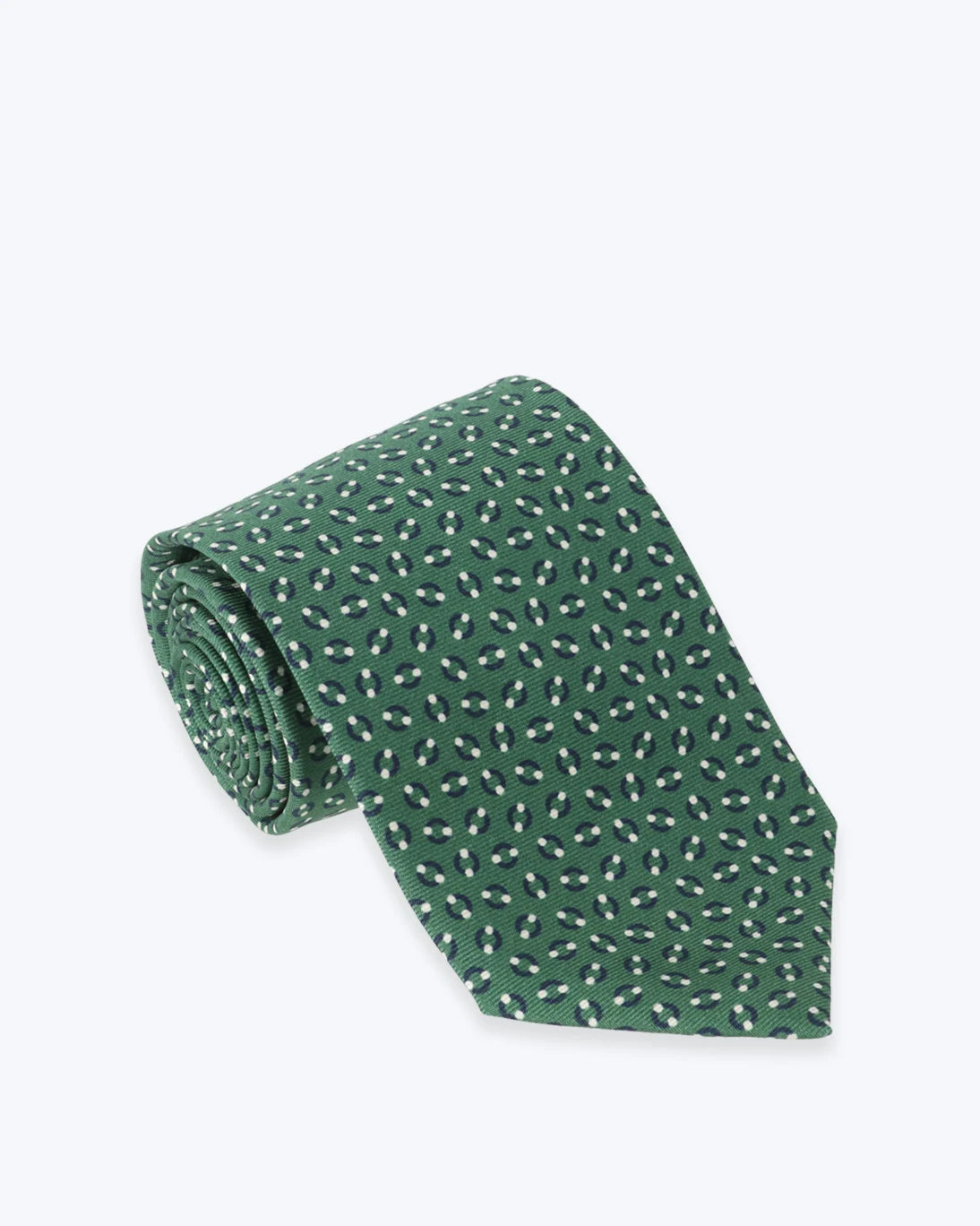 CORBATA DE SEDA VERDE ESTAMPADA FULHAM
