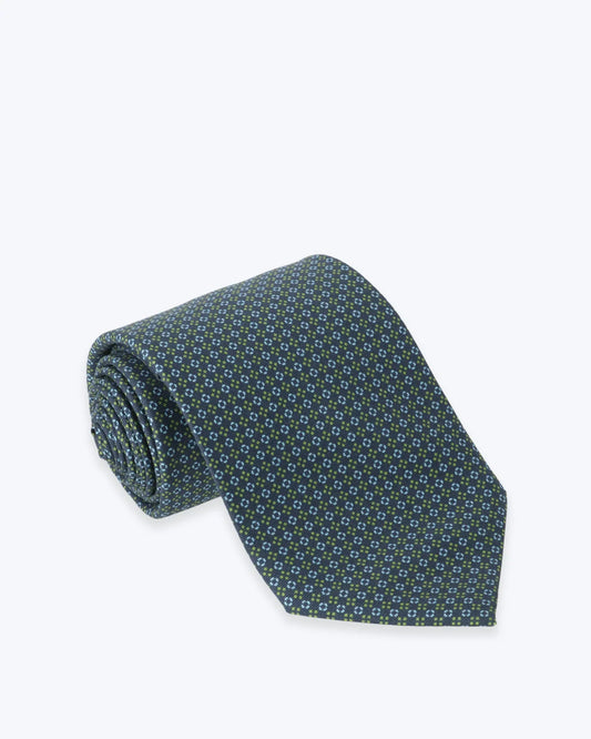 CORBATA DE SEDA NAVY ESTAMPADA FULHAM