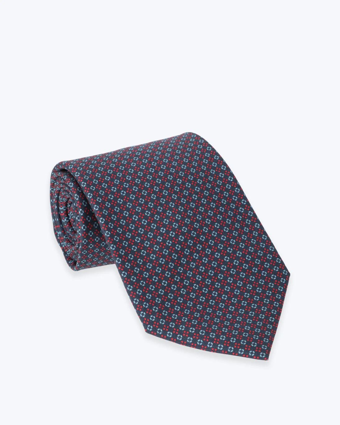 CORBATA NAVY DE SEDA ESTAMPADA FULHAM