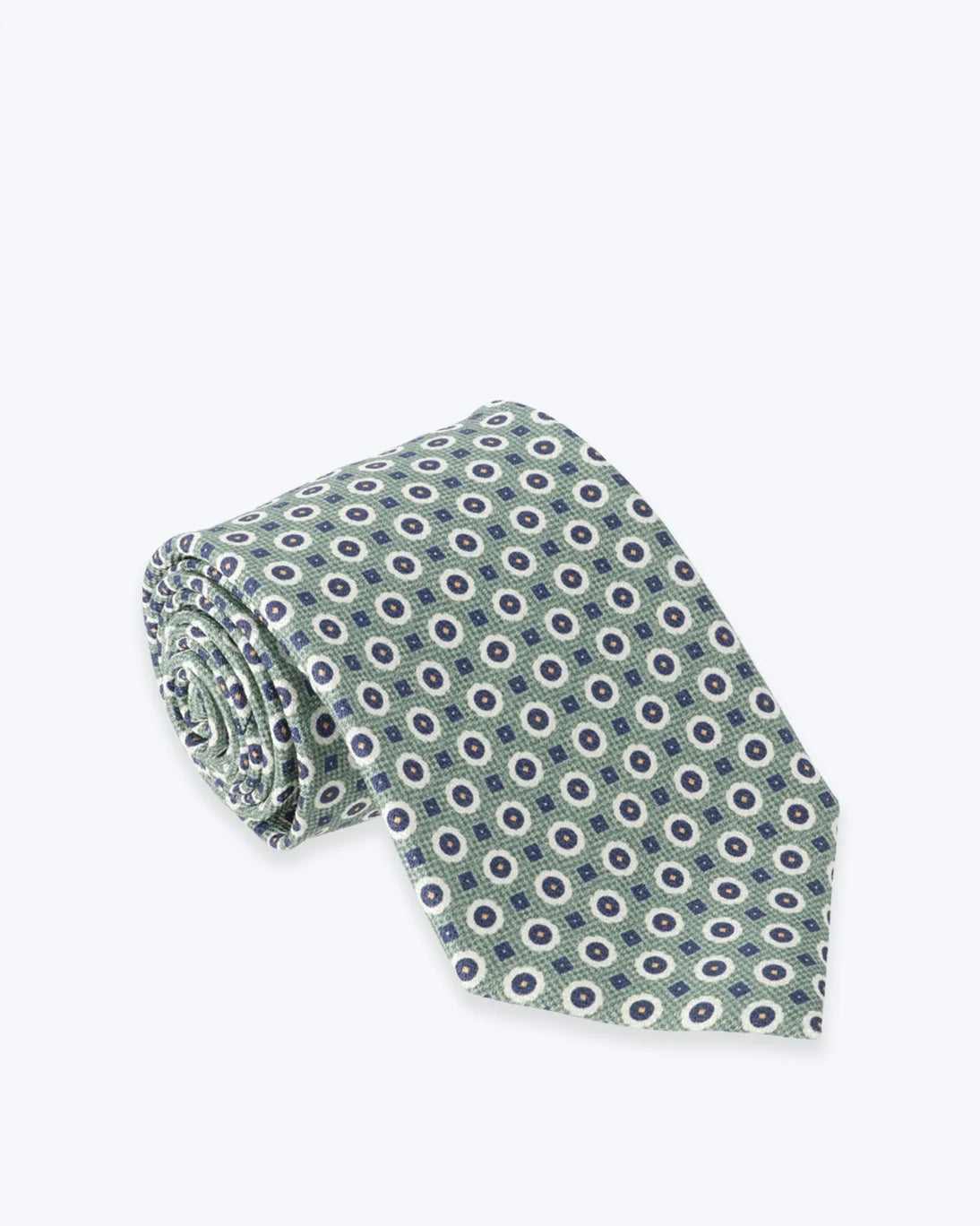 CORBATA DE SEDA VERDE CLARO ESTAMPADA ALTEA