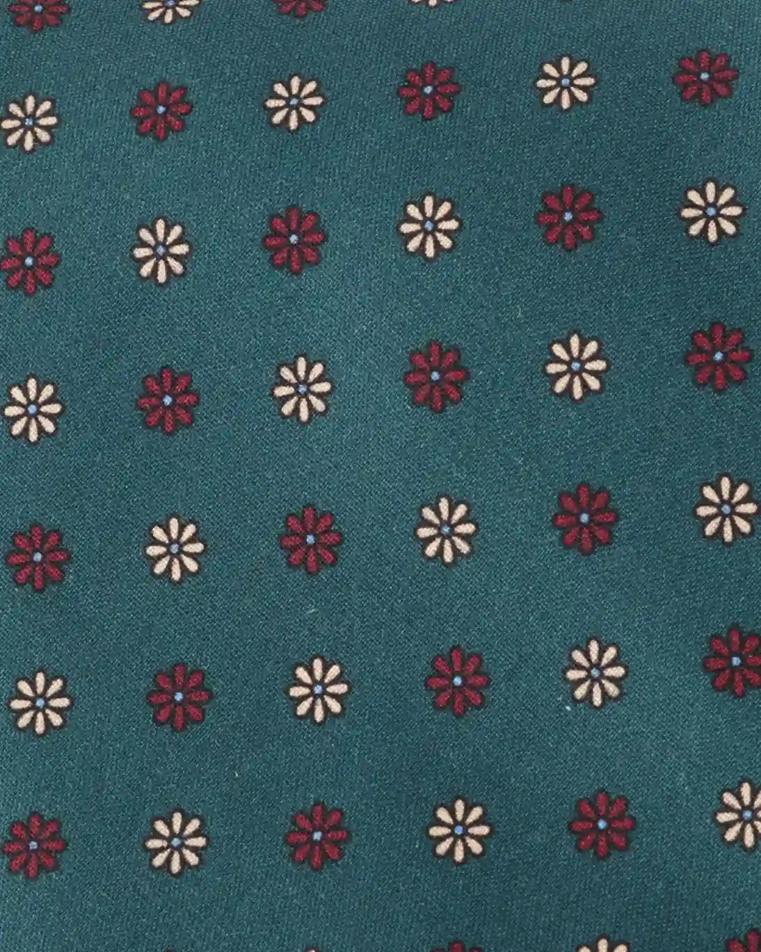 CORBATA DE SEDA VERDE CON FLORES FULHAM