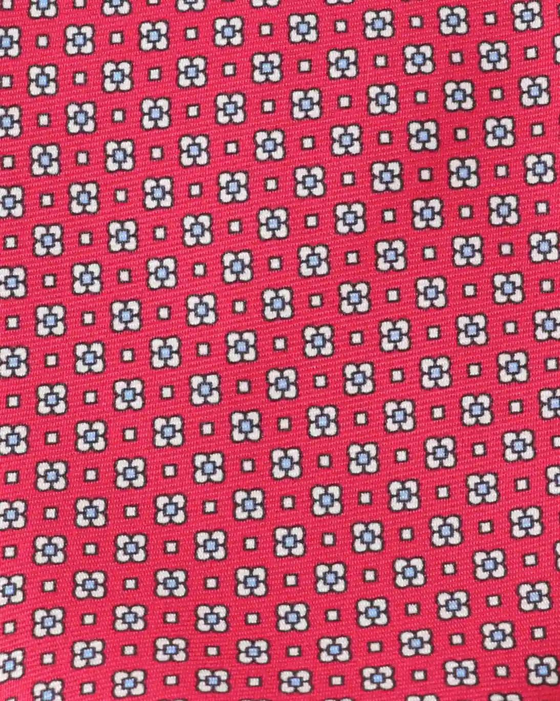 CORBATA DE SEDA ROJA ESTAMPADA FULHAM