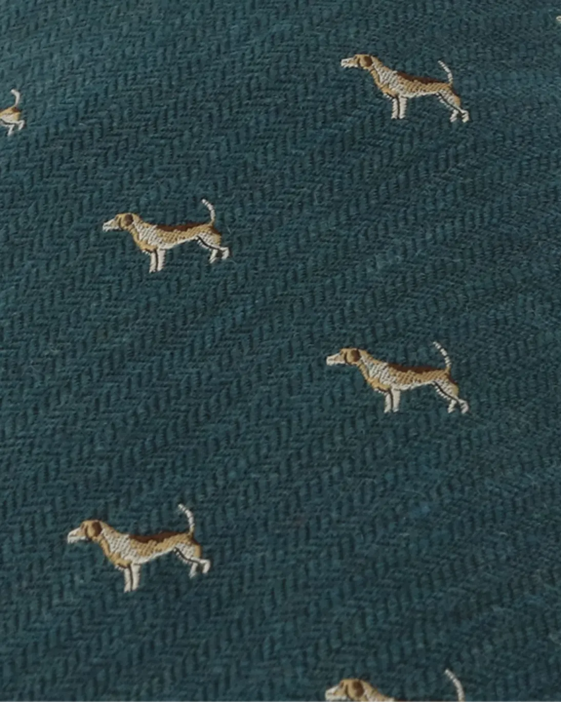 CORBATA VERDE CON ESTAMPADO DE PERROS FULHAM