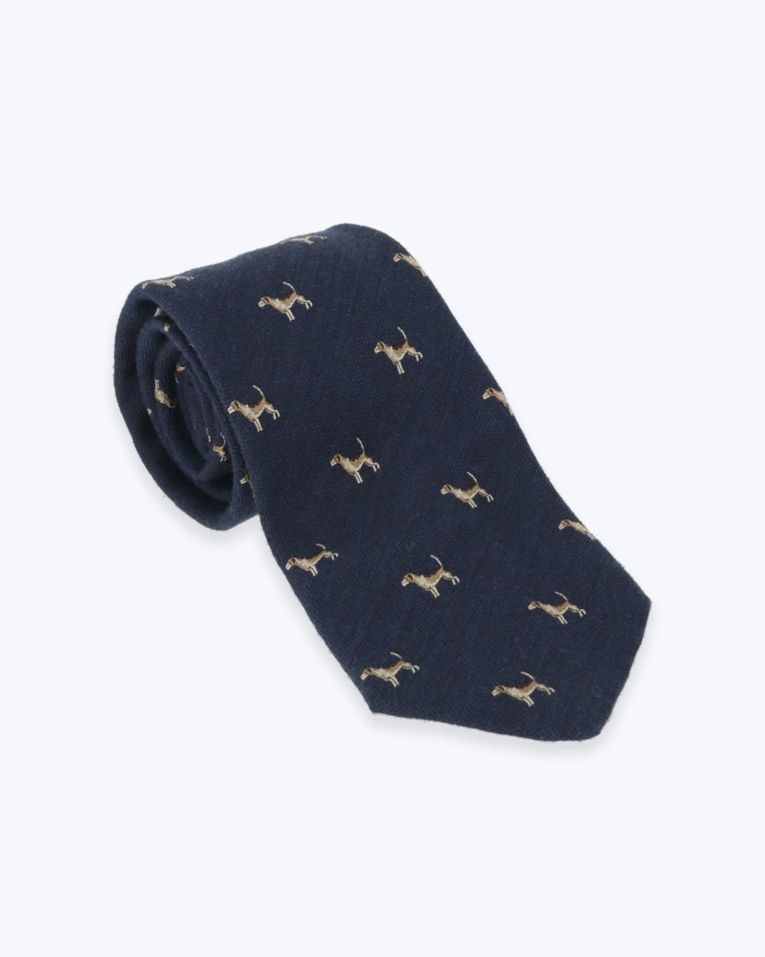 CORBATA AZUL CON ESTAMPADO DE PERROS FULHAM