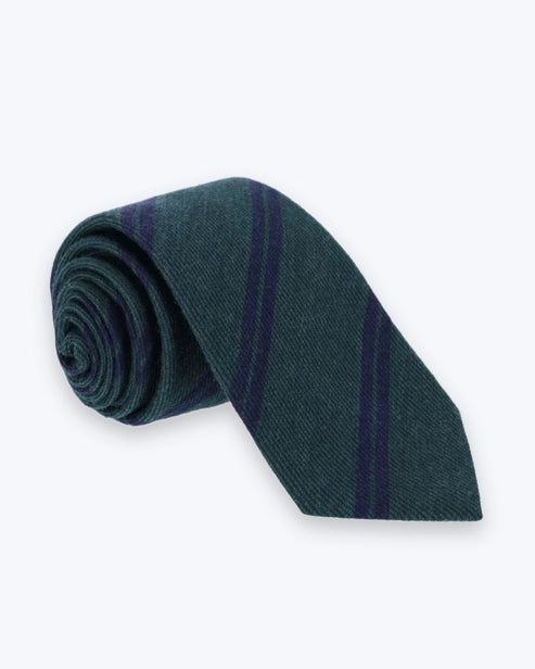CORBATA DE RAYAS VERDES Y AZULES FULHAM