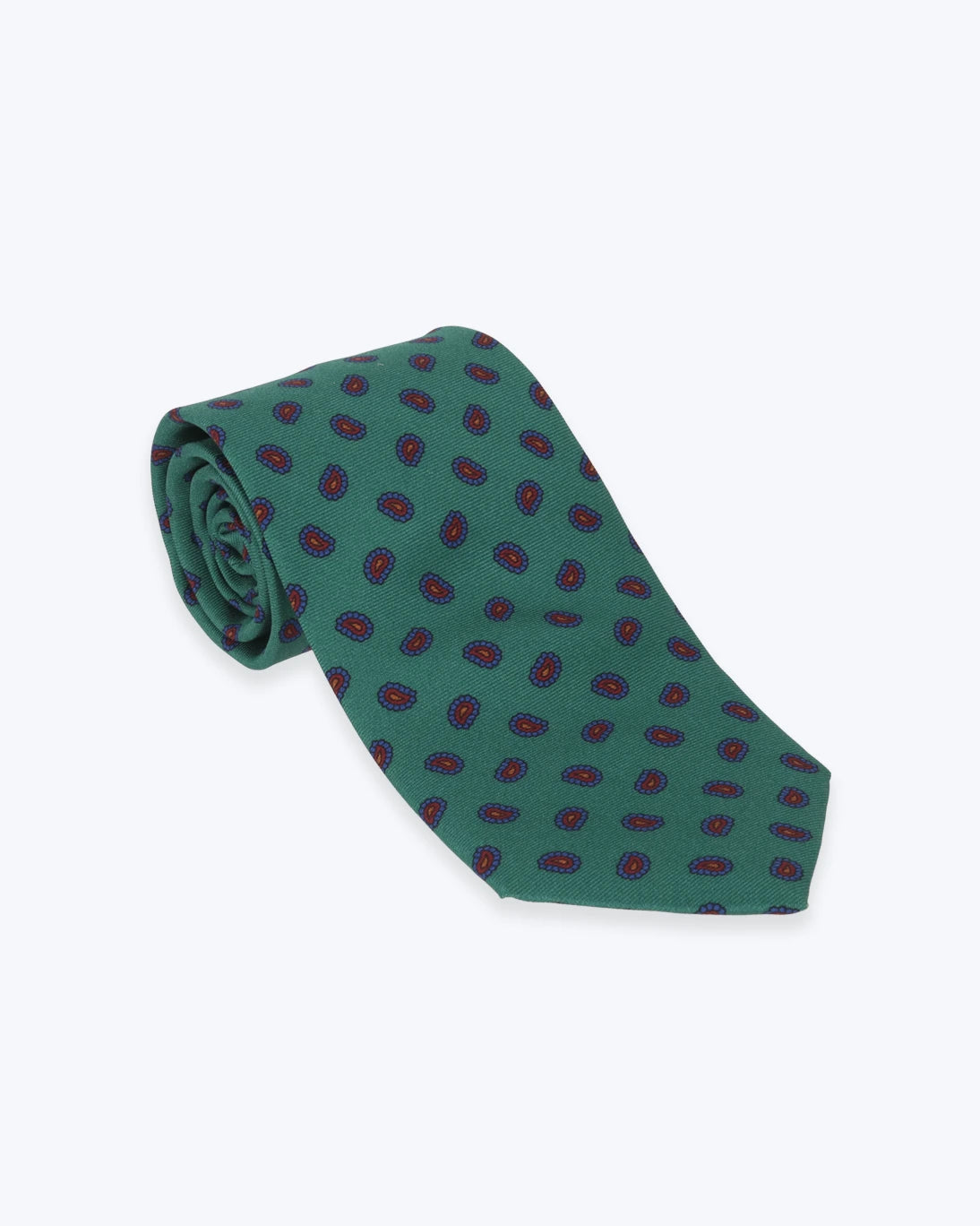 CORBATA ATKINSONS DE SEDA VERDE ESTAMPADA