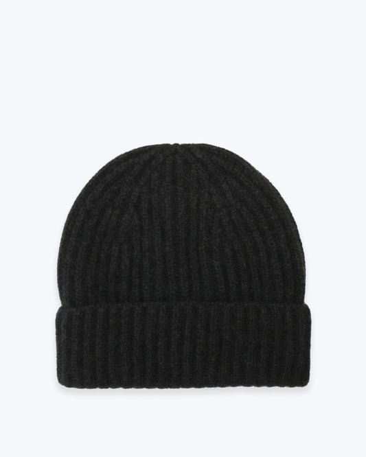 GORRO DE CASHMERE GRIS OSCURO FULHAM