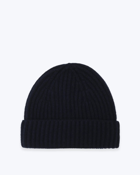 GORRO DE CASHMERE NAVY FULHAM