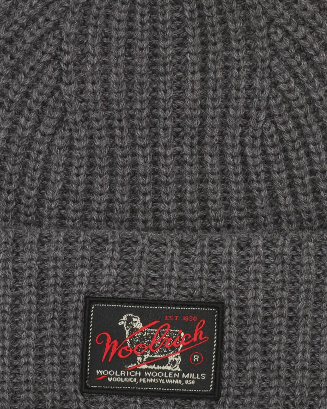 GORRO DE PUNTO GRIS WOOLRICH