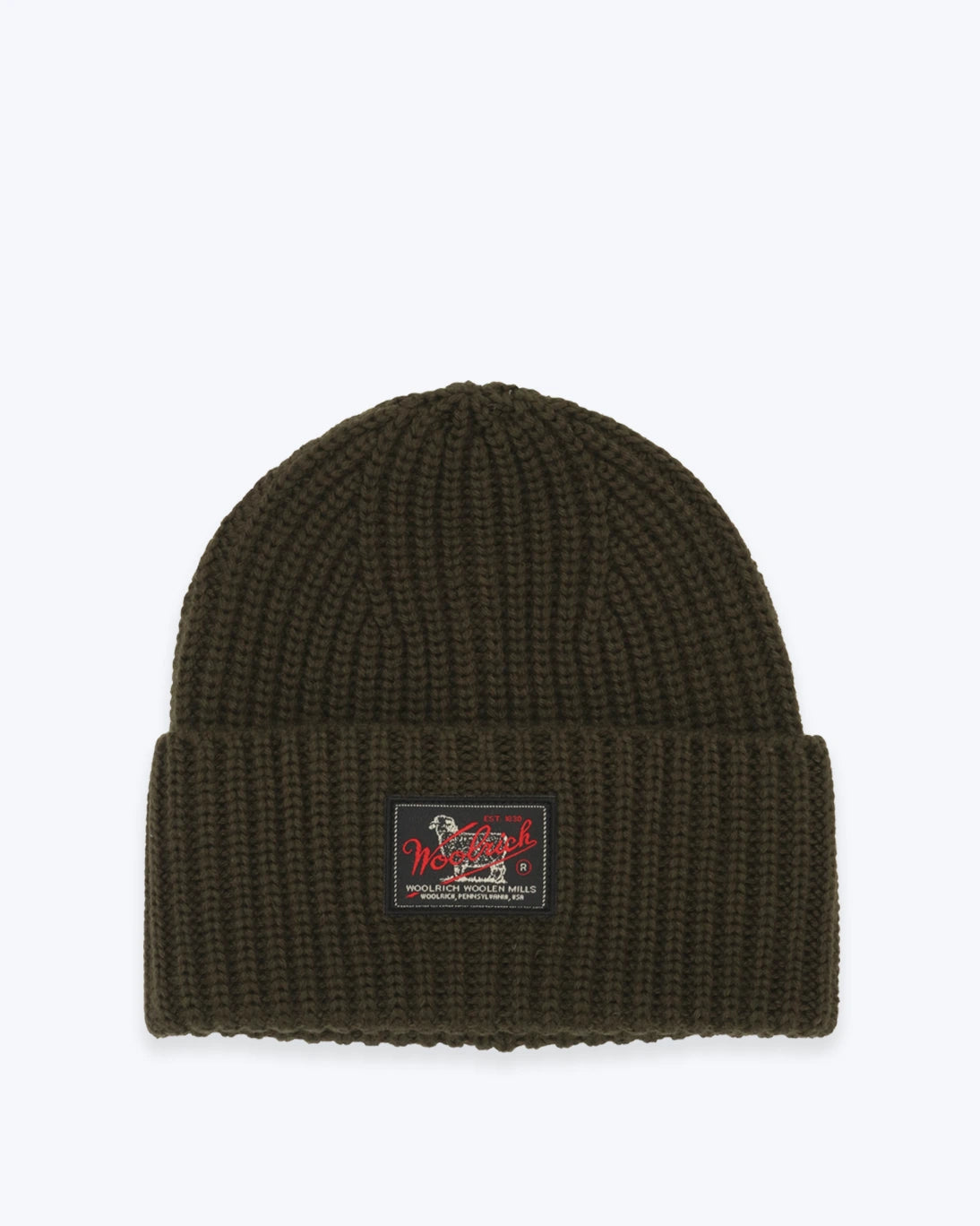 GORRO DE PUNTO VERDE WOOLRICH