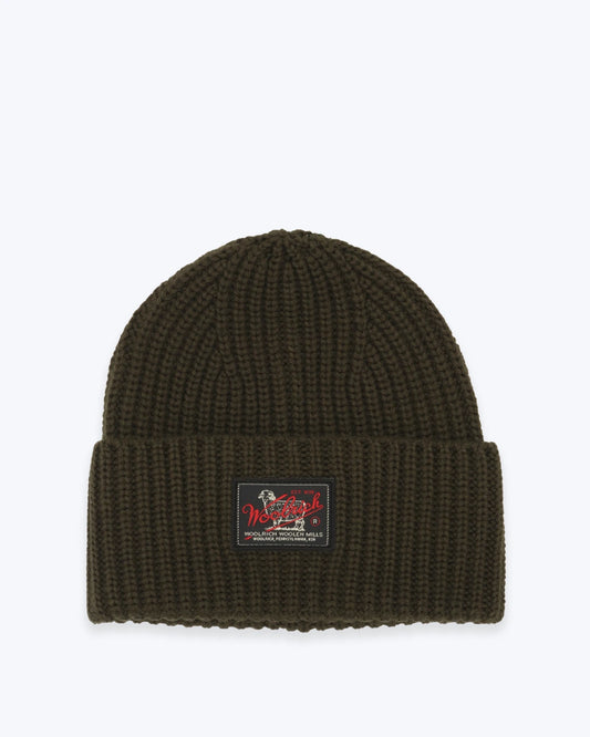 GORRO DE PUNTO VERDE WOOLRICH