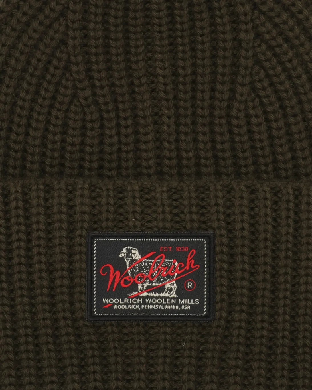 GORRO DE PUNTO VERDE WOOLRICH