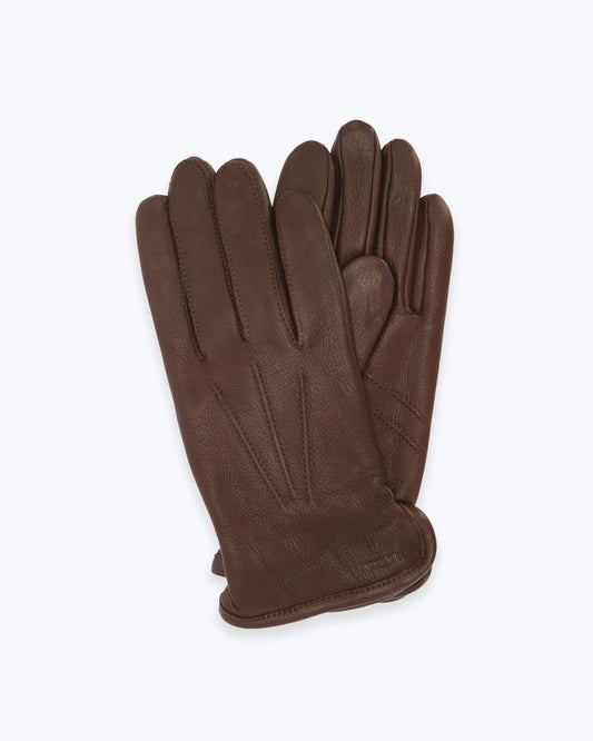 GUANTES ARTHUR DE PIEL CHOCOLATE HESTRA