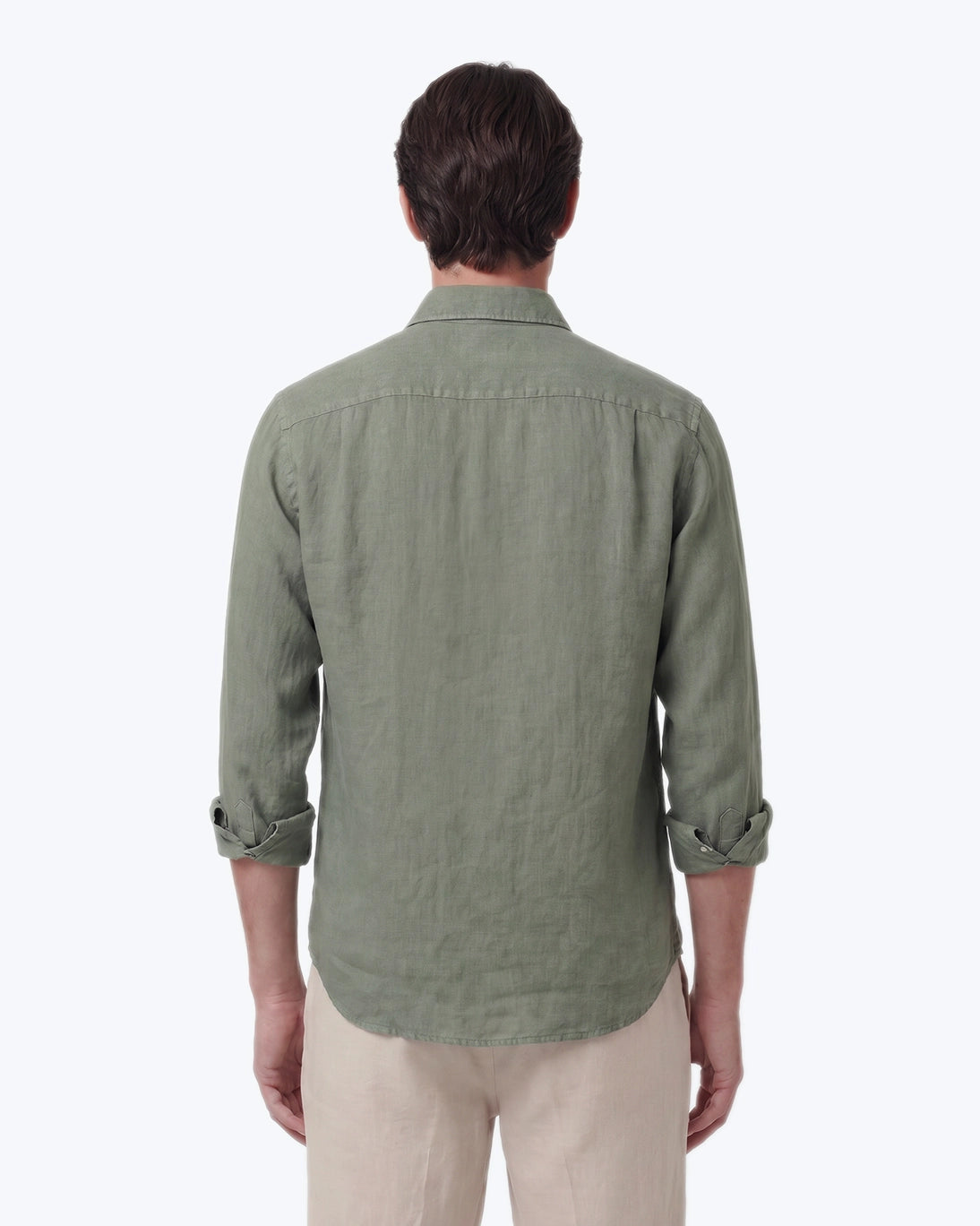 GUAYABERA DE LINO VERDE SEEMS