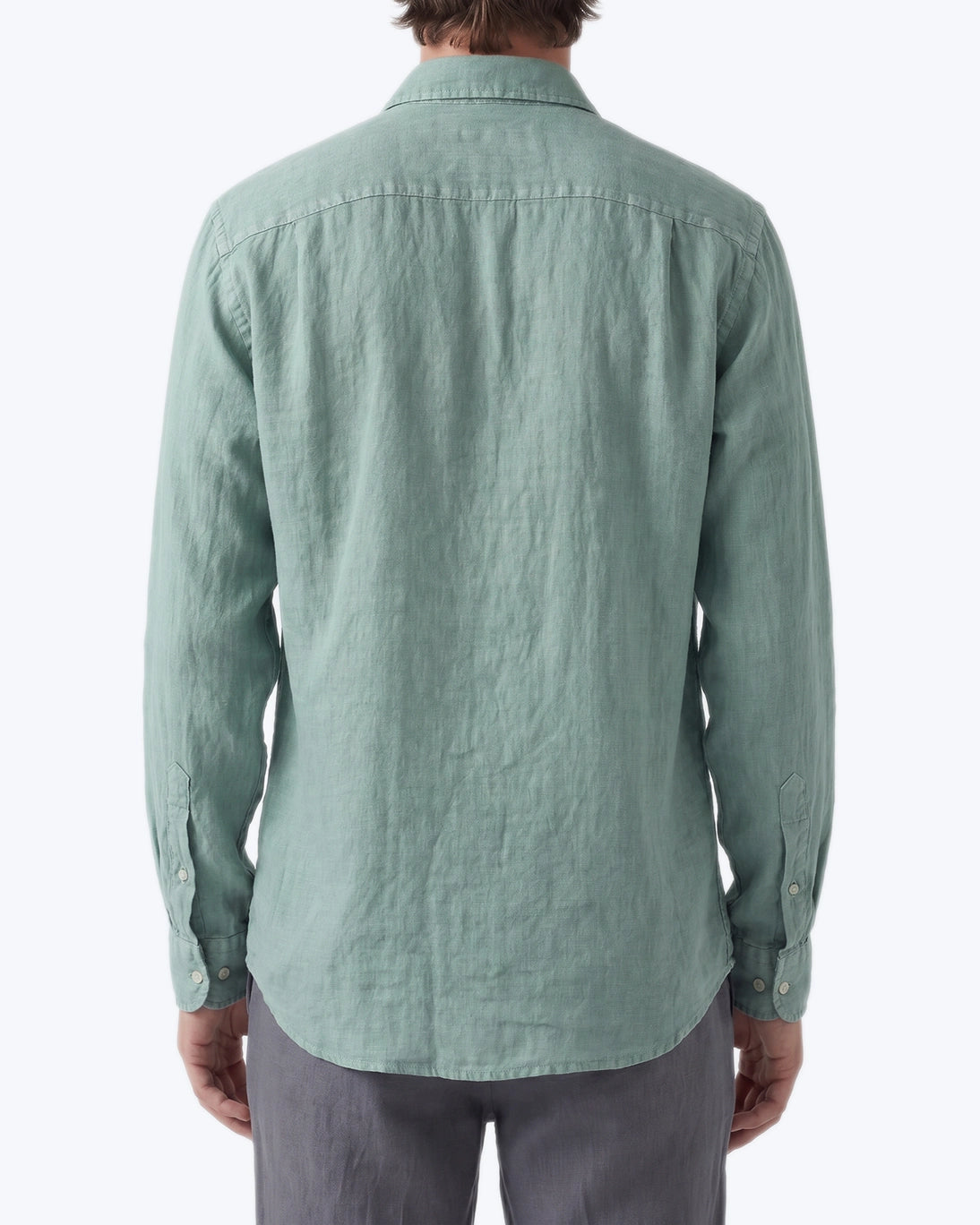 GUAYABERA DE LINO VERDE AGUA SEEMS