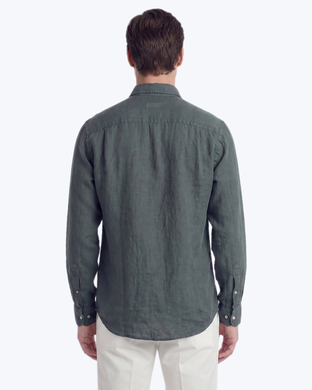 GUAYABERA DE LINO PETRÓLEO SEEMS