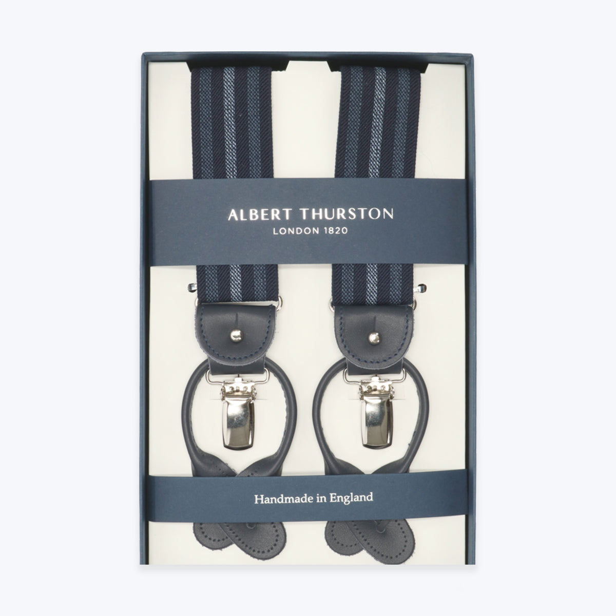 TIRANTES ALBERT THURSTON 6/3 RAYAS AZULES / U
