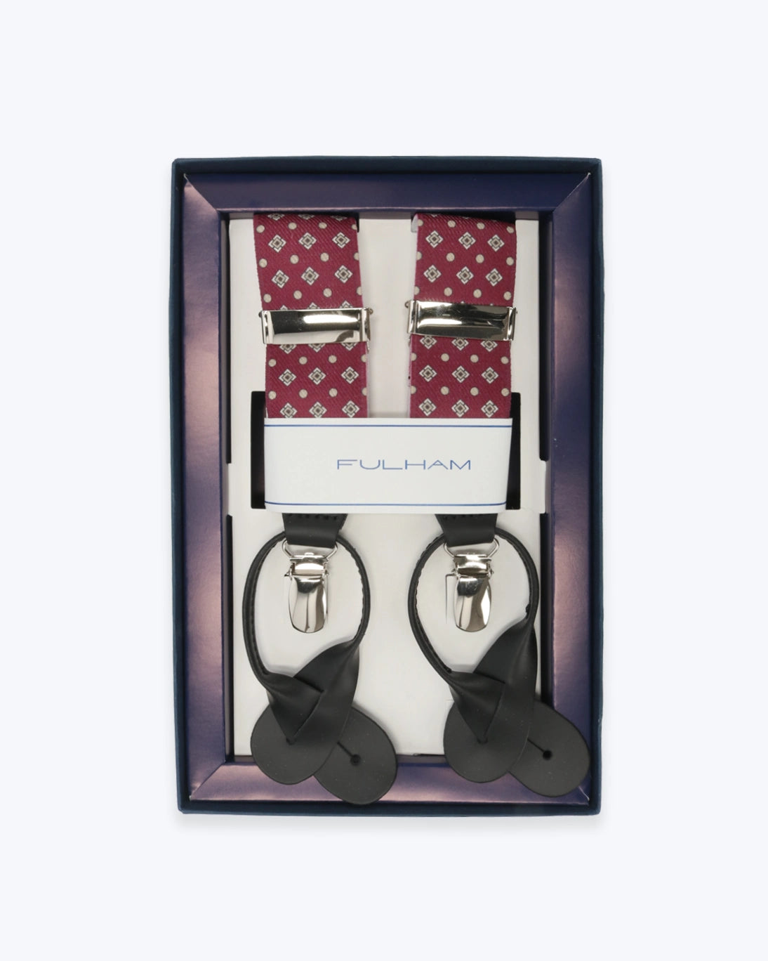 TIRANTES GRANATES CON ESTAMPADO FULHAM